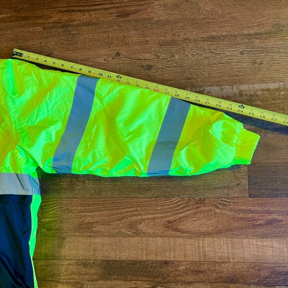 BODY GUARD INSULATED HI VISIBILITY REFLECTIVE JACKET CLASS 3 TYPE R - SIZE XL - Picture 8 of 16
